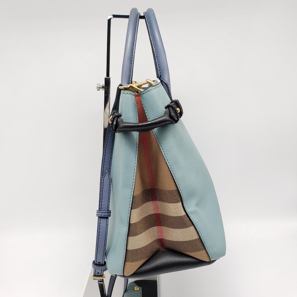 Authentic Burberry Banner Leather Satchel Bag 250-022026 - Picture 6 of 16